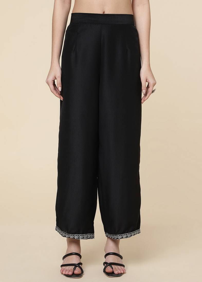 Clemira Multicolor Color Embroidered Women'S Kurta Palazzo Set