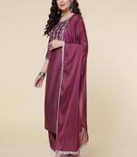 Clemira Multicolor Color Embroidered Women'S Kurta Palazzo Set