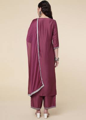 Clemira Multicolor Color Embroidered Women'S Kurta Palazzo Set 2