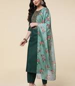 Clemira Multicolor Color Embroidered Women'S Kurta Palazzo Set