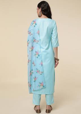 Clemira Multicolor Color Embroidered Women'S Kurta Palazzo Set 2