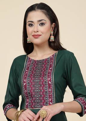 Clemira Multicolor Color Embroidered Women'S Kurta Palazzo Set 3