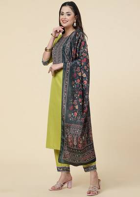 Clemira Multicolor Color Embroidered Women'S Kurta Palazzo Set 4