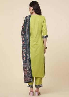 Clemira Multicolor Color Embroidered Women'S Kurta Palazzo Set 5