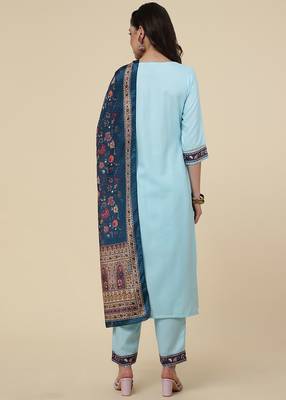 Clemira Multicolor Color Embroidered Women'S Kurta Palazzo Set 5