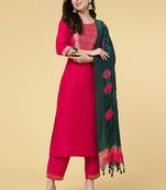 Clemira Multicolor Color Embroidered Women'S Kurta Palazzo Set