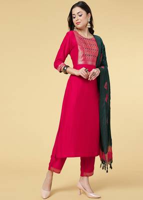 Clemira Multicolor Color Embroidered Women'S Kurta Palazzo Set 5