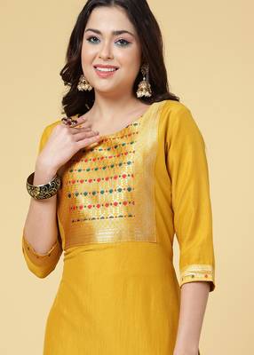 Clemira Multicolor Color Embroidered Women'S Kurta Palazzo Set 3