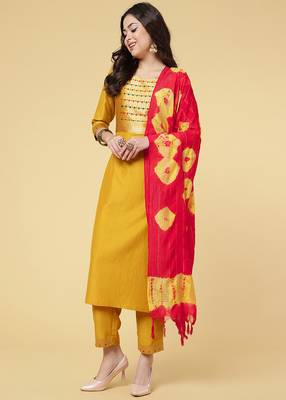 Clemira Multicolor Color Embroidered Women'S Kurta Palazzo Set 4