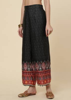 Clemira Black Color Embroidered Women'S Kurta Palazzo Dupatta Set 2