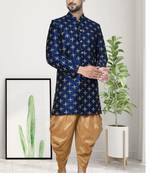 Mens printed sherwani