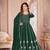Heavy Ethnic Green Colour Fancy Anarkali Dress For Wedding Looks