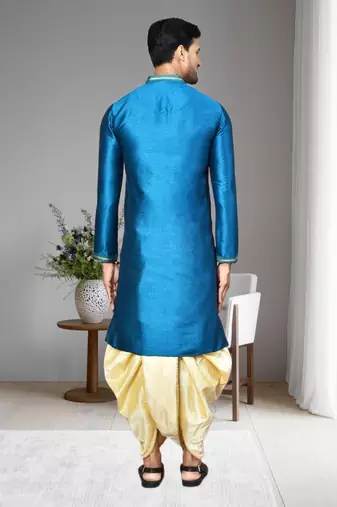 Mens embroidered dhoti kurta