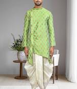 Mens printed dhoti kurta
