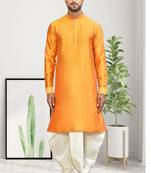Mens plain dhoti kurta