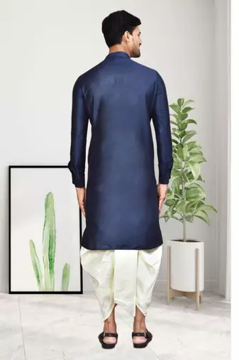 Mens plain dhoti kurta