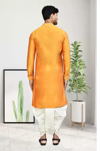 Mens plain dhoti kurta