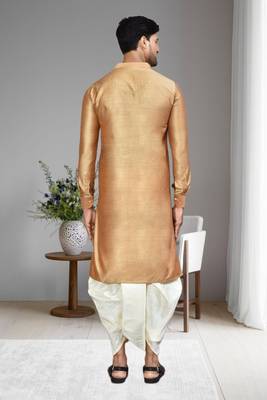 Mens plain dhoti kurta 2