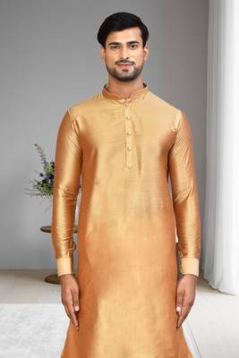 Mens plain dhoti kurta 3