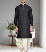 Mens plain dhoti kurta