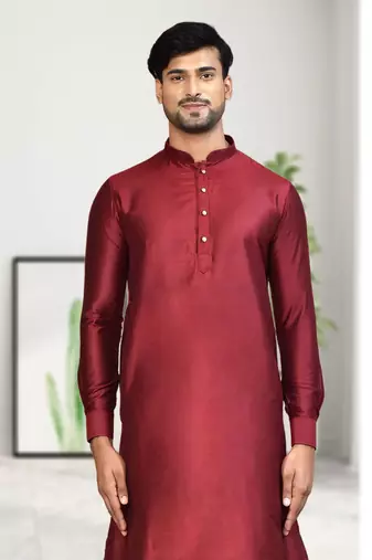 Mens plain dhoti kurta
