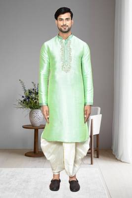 Mens embroidered dhoti kurta 1