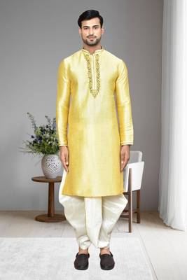 Mens embroidered dhoti kurta 1