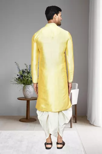 Mens embroidered dhoti kurta