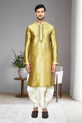 Mens embroidered dhoti kurta 1