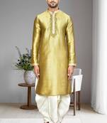 Mens embroidered dhoti kurta