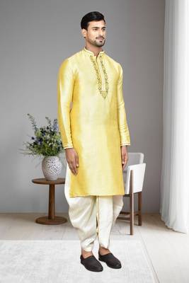 Mens embroidered dhoti kurta 4