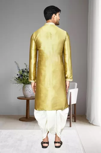 Mens embroidered dhoti kurta
