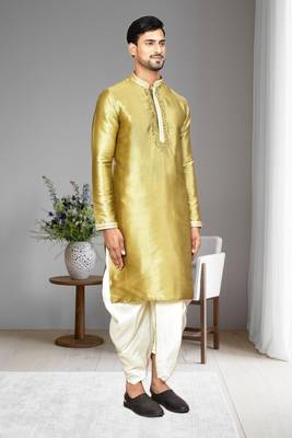 Mens embroidered dhoti kurta 4