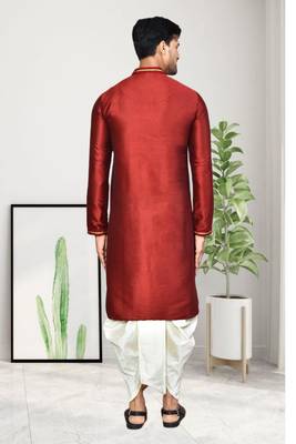 Mens embroidered dhoti kurta 2