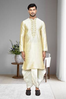 Mens embroidered dhoti kurta 1