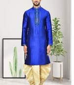Mens embroidered dhoti kurta