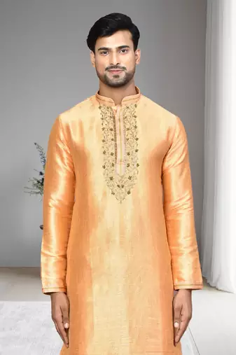 Mens embroidered dhoti kurta