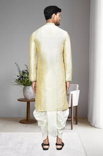 Mens embroidered dhoti kurta