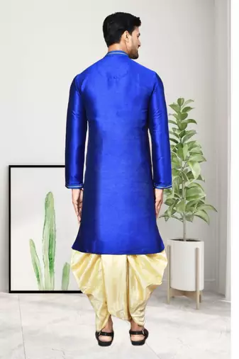 Mens embroidered dhoti kurta