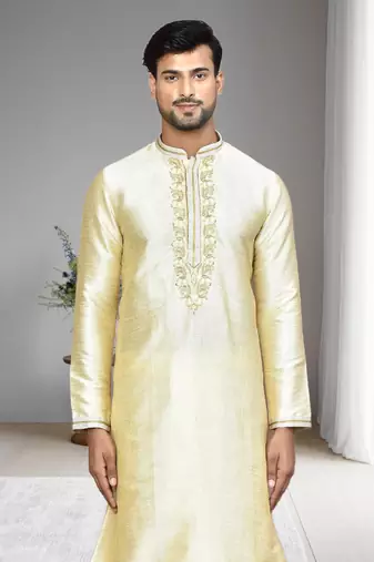 Mens embroidered dhoti kurta