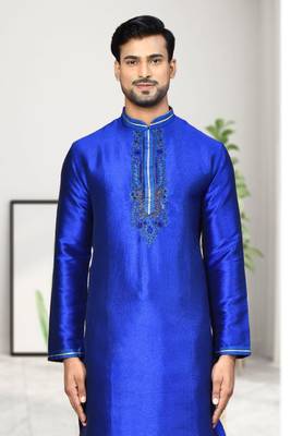 Mens embroidered dhoti kurta 3