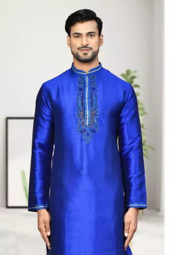 Mens embroidered dhoti kurta
