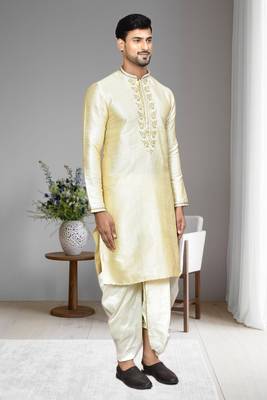 Mens embroidered dhoti kurta 4