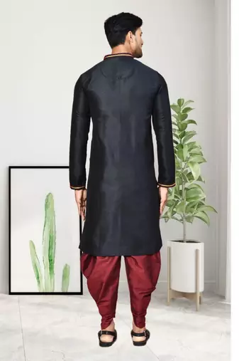Mens embroidered dhoti kurta
