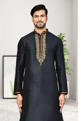 Mens embroidered dhoti kurta 3