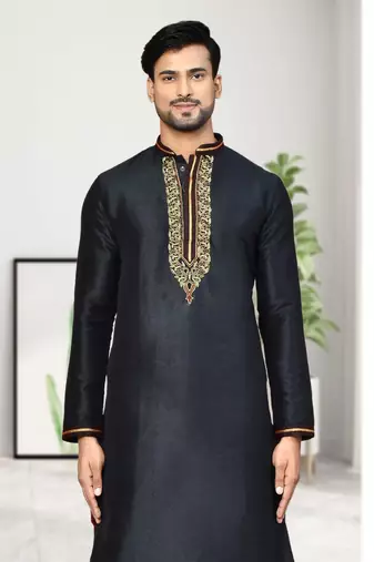 Mens embroidered dhoti kurta