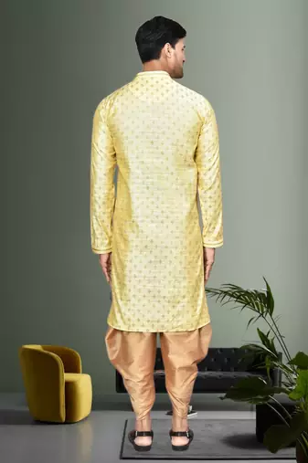 Mens embroidered dhoti kurta