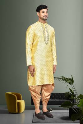 Mens embroidered dhoti kurta 4