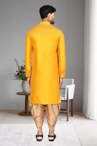 Mens embroidered dhoti kurta