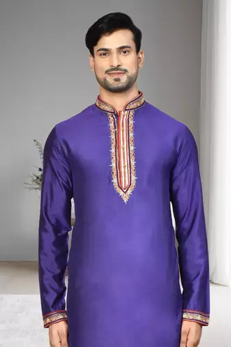 Mens embroidered dhoti kurta